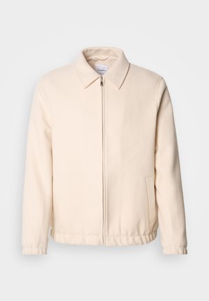 Lindbergh TEXTURED ZIP THROUGHT JACKET - Chaqueta fina - off white