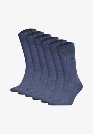 Puma 6ER PACK LOGO - Calze - blau