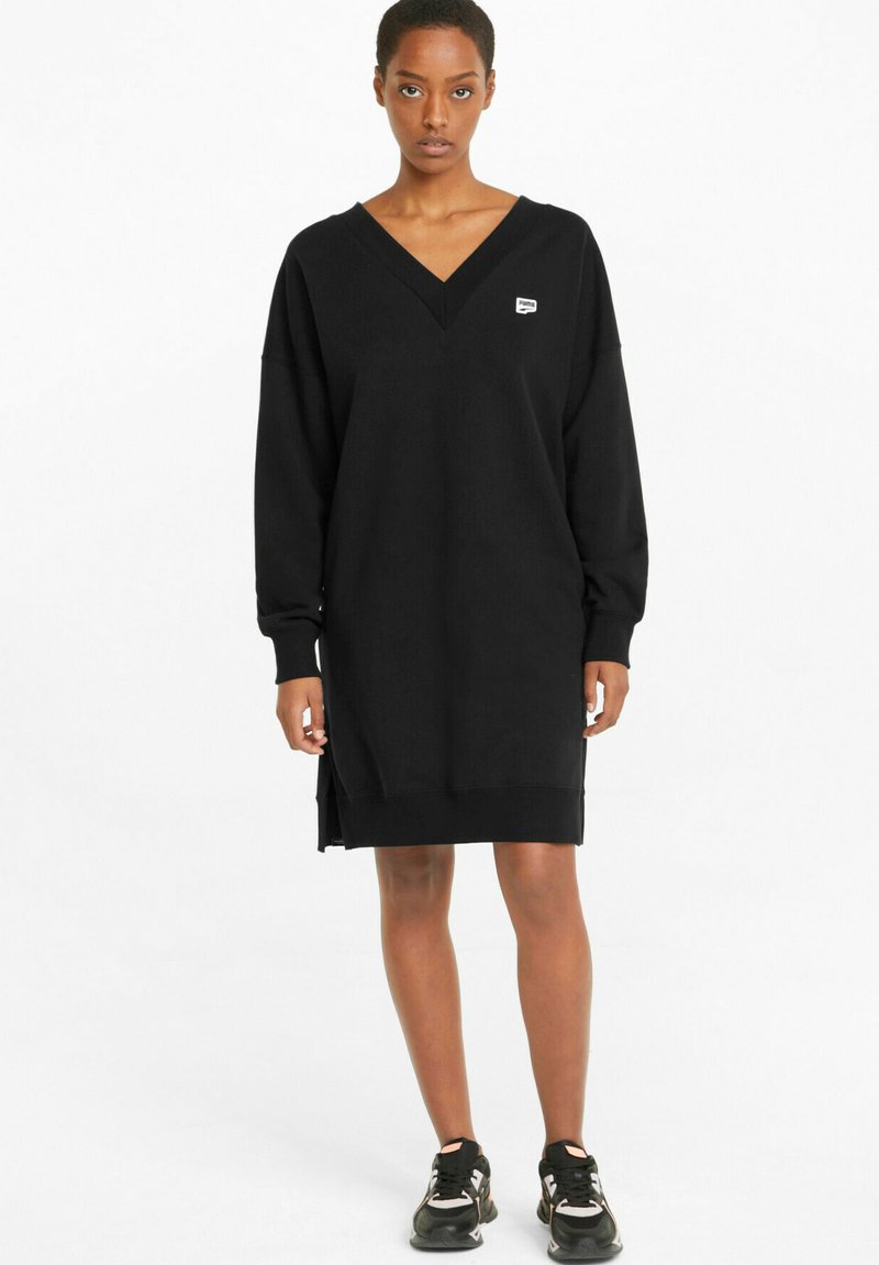 Damen Sportbekleidung | Puma KVINDE Freizeitkleid puma black/schwarz - LB25623 Damen Sportbekleidung | Puma KVINDE Freizeitkleid puma black/schwarz - LB25623