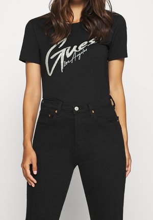Guess T-shirt imprimé - black