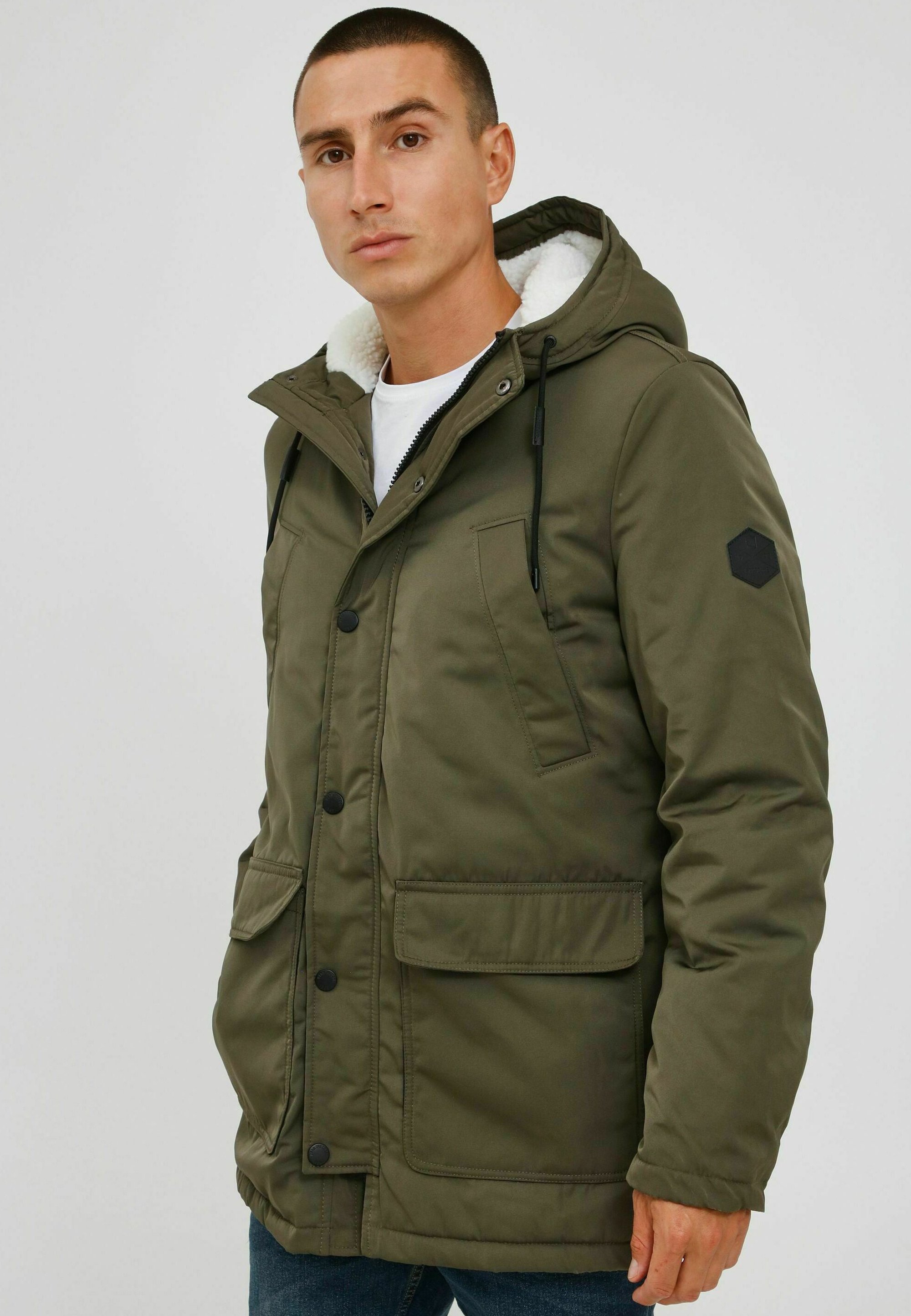INDICODE JEANS IDECKBERT - Giacca invernale - army/grigio denim - Zalando.it