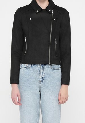 Kunstlederjacke - black