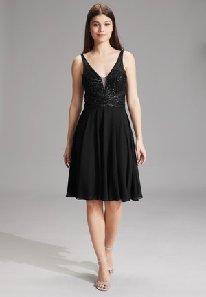 HEY KYLA - BEADED COCKTAIL DRESS - Juhlamekko - black