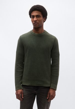 LONGSLEEVE - Stickad tröja - swamp green