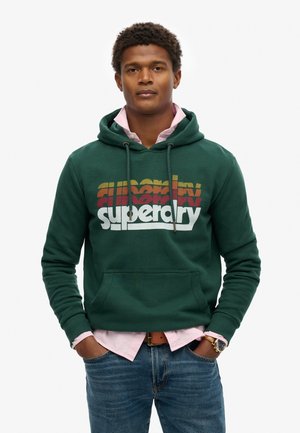 Superdry & Co, STACKED - Hættetrøje - enamel green