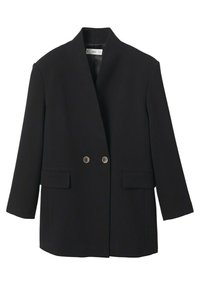 Mango Abrigo corto - black