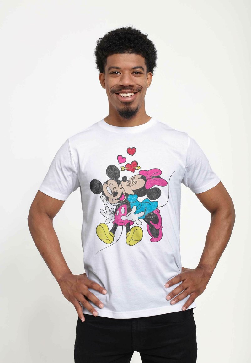 Henry Tiger MICKEY MOUSE MICKEY MINNIE LOVE UNISEX - T-shirt con stampa - white