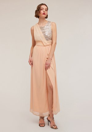 LUNGO A PEPLO CON CORPINO FULL PAILLETTES - Occasion wear - rosa