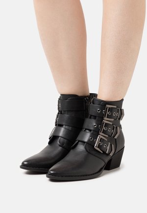 mtng Bottines de cowboy / motard - black