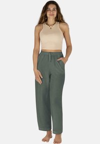 Normani SET - Stoffhose - anthrazit