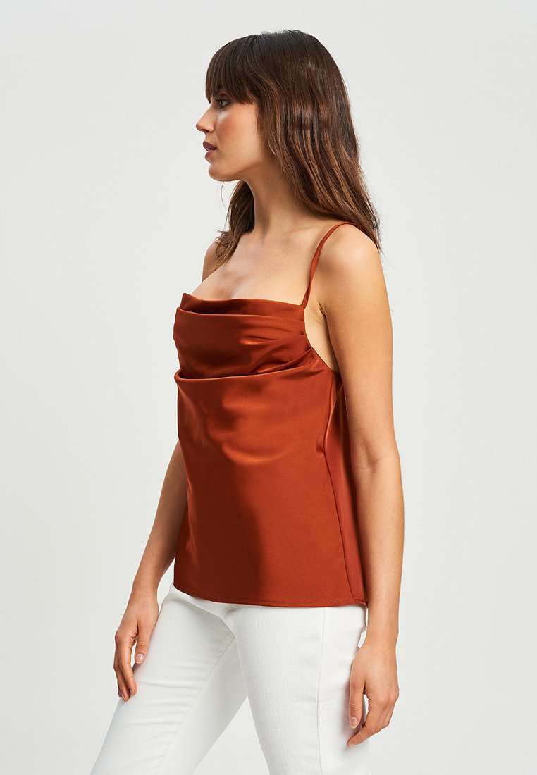 Robe Marron Amanti En Soie Mélangée + Débardeur - Taille 1 - Neuf Avec étiquettes