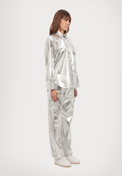 MCM METALLIC SHIRT  - Košilová halenka  - silver