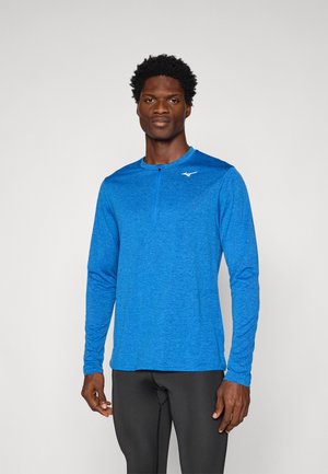 CORE IMPULSE HALF ZIP LONG SLEEVE TEE - Hosszú ujjú felső - princess blue