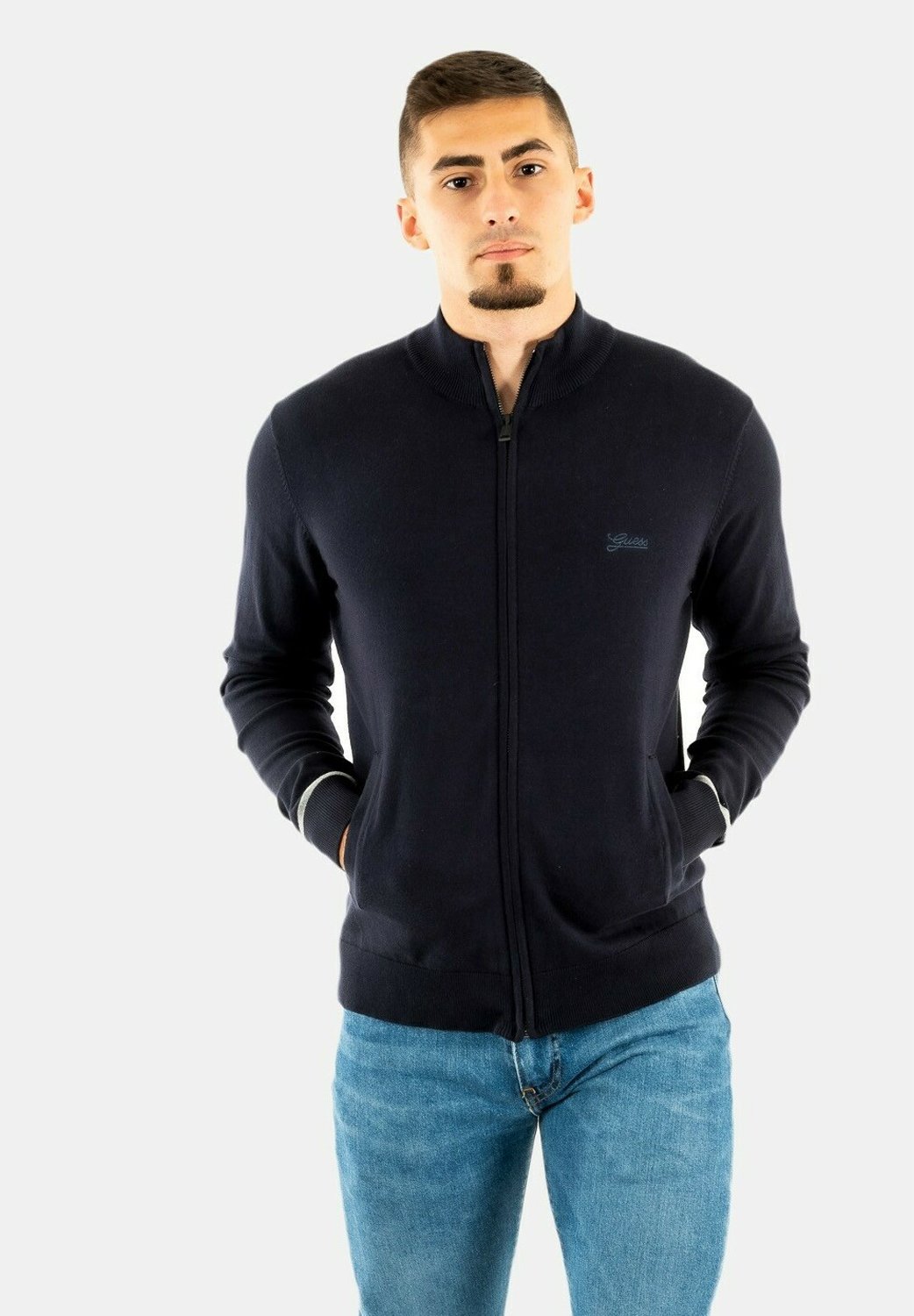 Guess Sudadera con cremallera - bleu/azul - Zalando.es