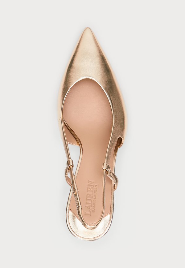 KHLOE METALLIC LEATHER SLINGBACK PUMP - Classic heels - platinum3