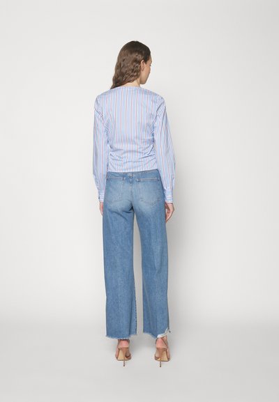 Veronica Beard Wide Leg - blue denim