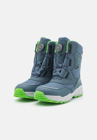Superfit CULUSUK 2.0 UNISEX - Cizme de iarnă - blau/hellgrün
