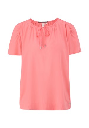 QS mit Raffung - Blusa - pfirsich