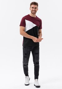Ombre T-shirt z nadrukiem