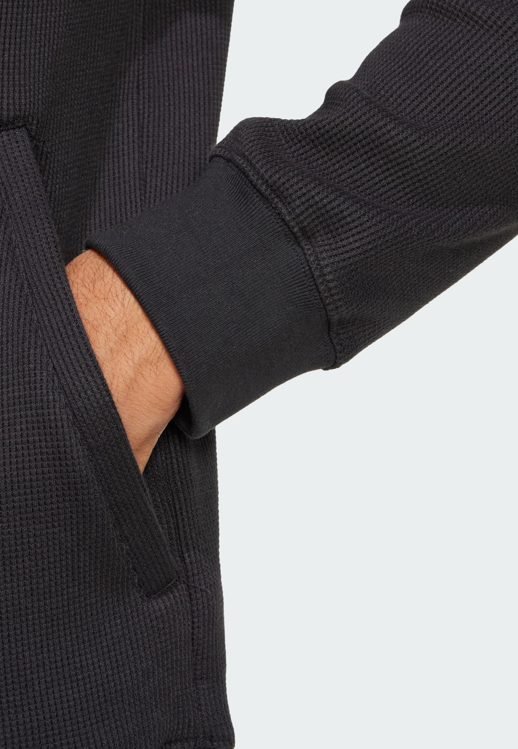 adidas Performance ALL BLACKS ESSENTIALS HALF-ZIP WAFFLE