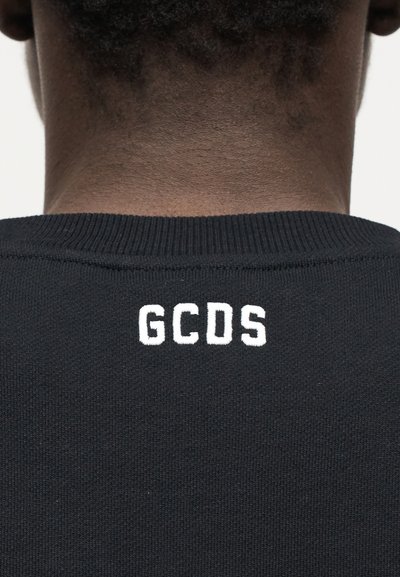 GCDS CAPSULE LOGO LOGO REGULAR CREW - Φούτερ - black/red