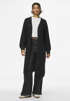 PCMAGGY LONG CARDIGAN - Cardigan - black