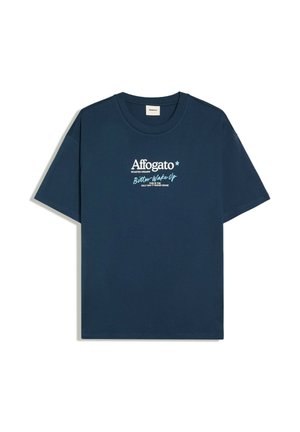 Bershka, RELAXED FIT PRINTED T-SHIRT - Nyomott mintás póló - royal blue
