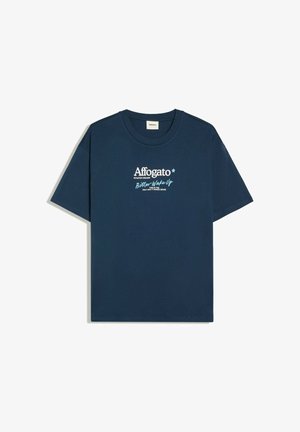 Bershka, RELAXED FIT PRINTED T-SHIRT - Nyomott mintás póló - royal blue