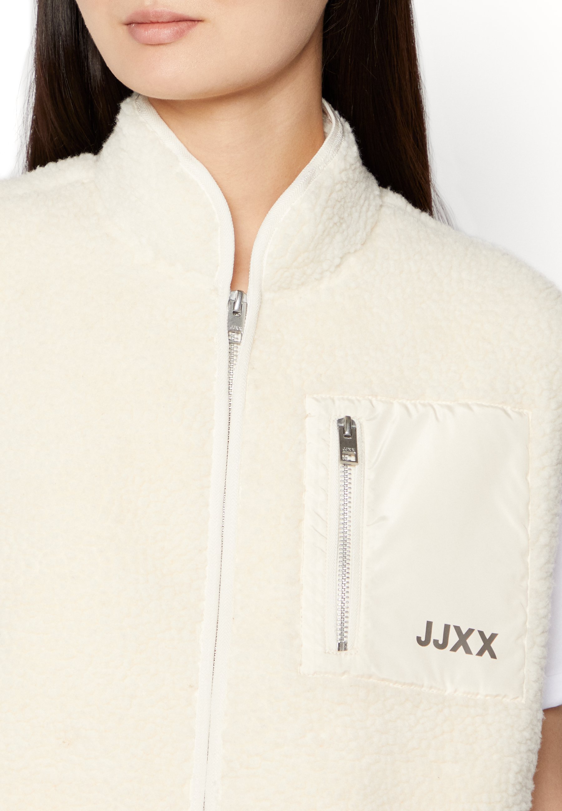 Jjxx Julie Teddy Vest White L Woman