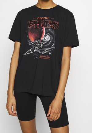 Print T-shirt - black