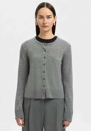 THEA NOOS - Gilet - medium grey melange