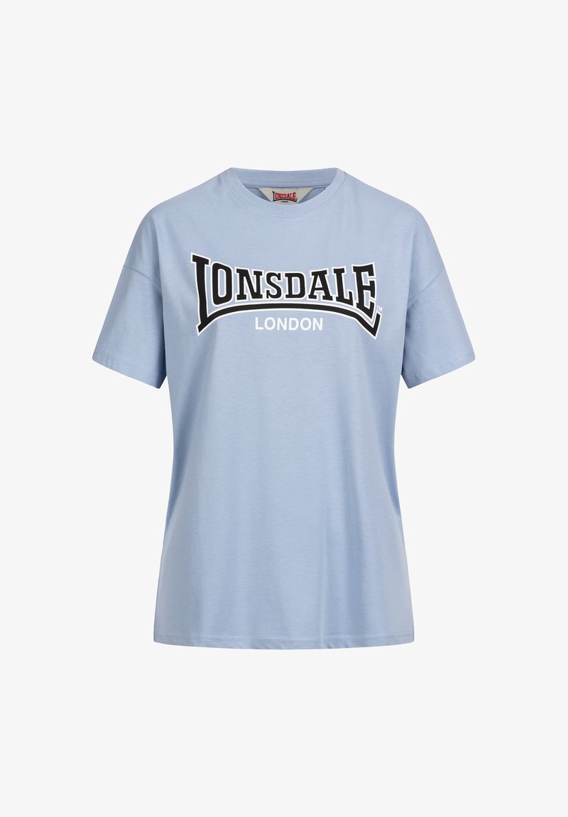 Lonsdale Μπλουζάκι με στάμπα - pastel blue black white