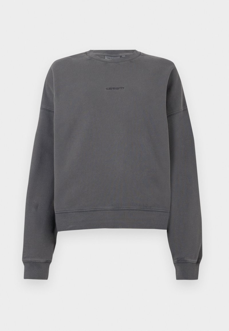 Carhartt WIP BENTON - Sudadera - graphite garment dyed/gris oscuro ...