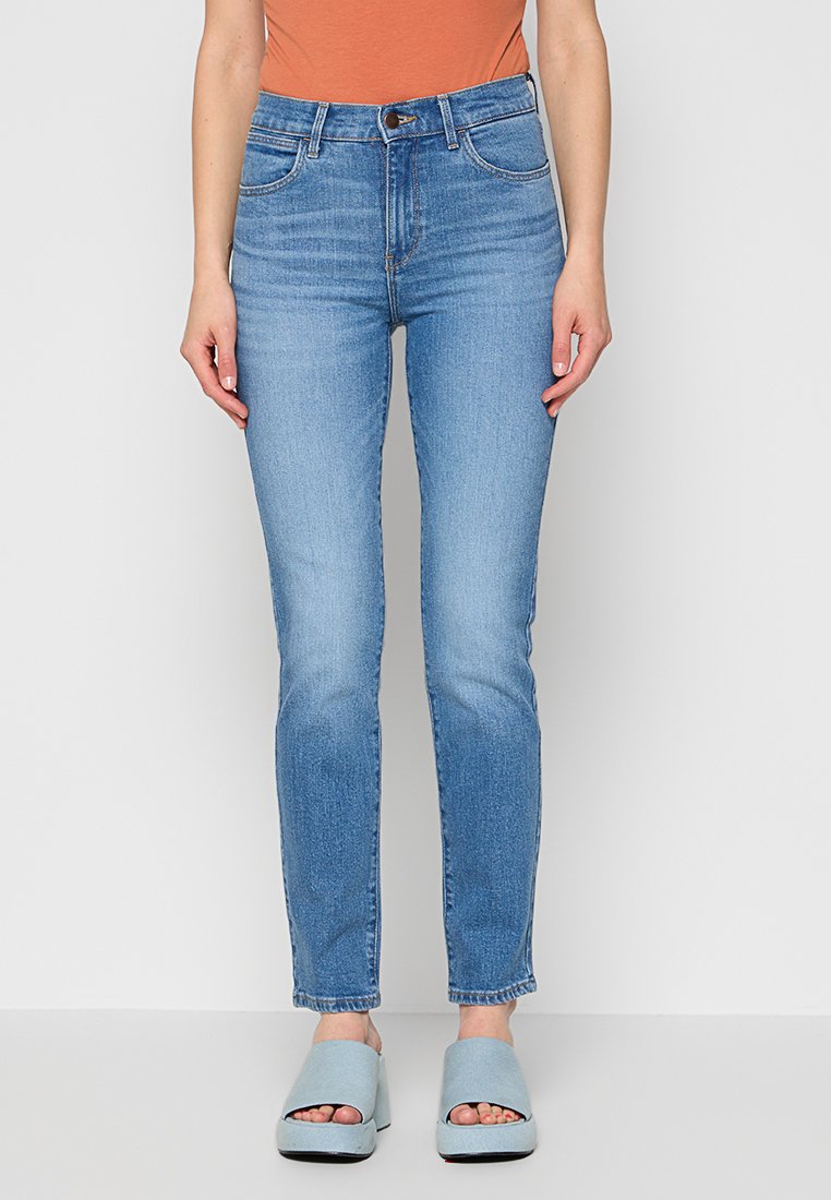 Wrangler Slim fit jeans blauw Wrangler Slim fit jeans blauw