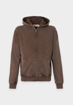 Hollister Co., MALLCORE  - Φούτερ με φερμουάρ - light brown