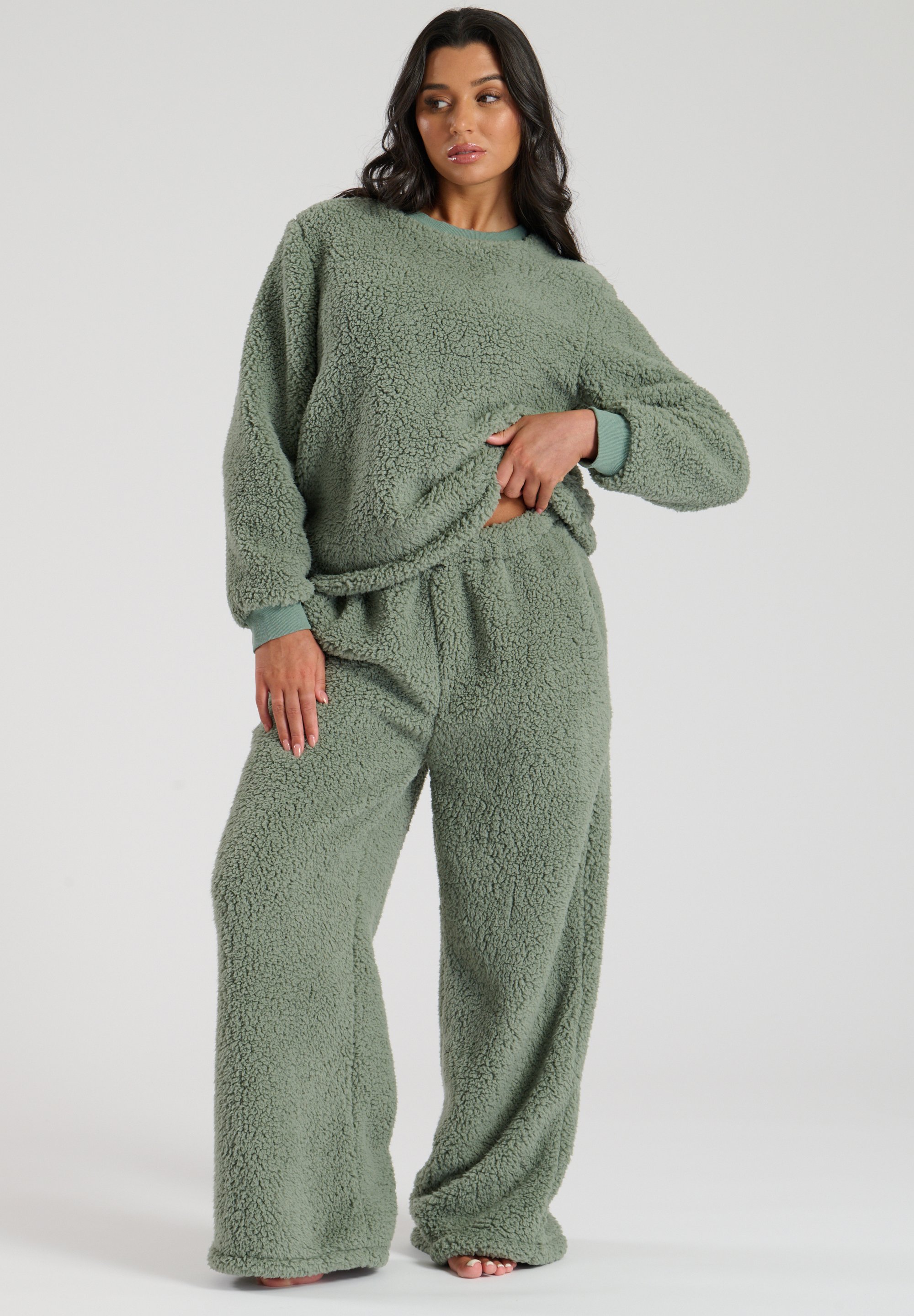Loungeable BORG LOUNGE SET - Pyjama - green/vert - ZALANDO.FR