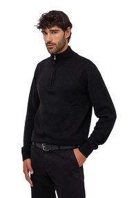 Terranova CON COLLO ALTO HALF-ZIP - Maglione - nero
