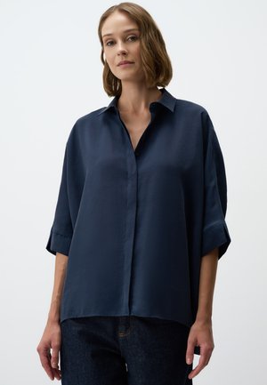 Button-down blouse - dark blue