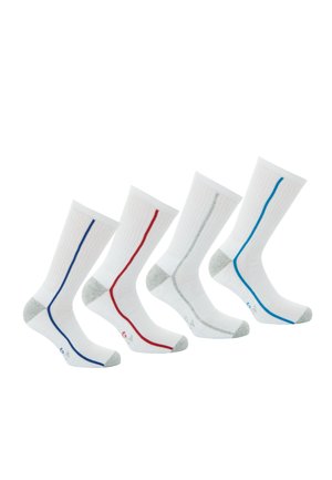 Athena 4 PACK - Chaussettes - blanc liseré couleur