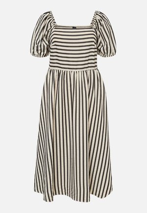 Vero Moda Curve, VMCRIN SQUARE NECK DRESS - Freizeitkleid - birch/black