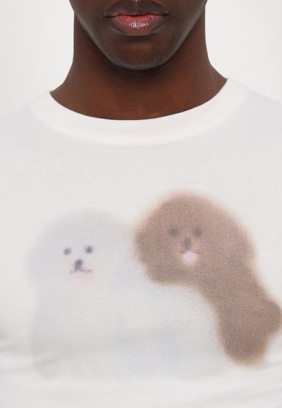 Carne Bollente DOGGY PUPPY STYLE UNISEX - Print T-shirt - white