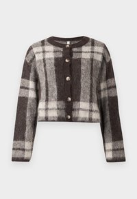 ONLBEVERLY LIFE BUTTON  - Cardigan - black coffee/pumice