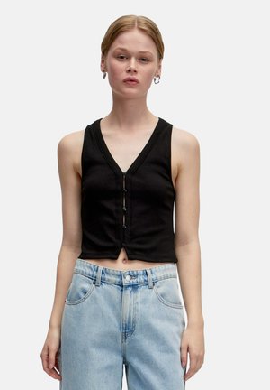 EDITED EDITED TOP NAIKA - Button-down blouse - schwarz