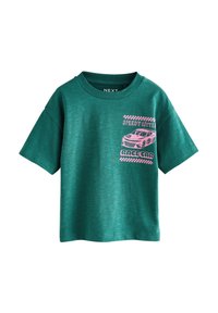 Unselected, green pink race car