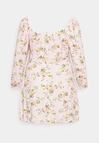 Missguided Plus FLORAL SKATER MILKMAID DRESS - Vestido de dia - pink