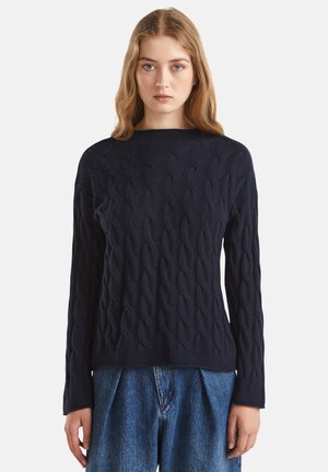 CABLE  - Pullover - blue