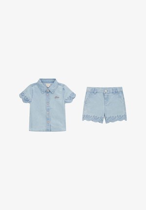 Guess SET - Shorts di jeans - himmelblau