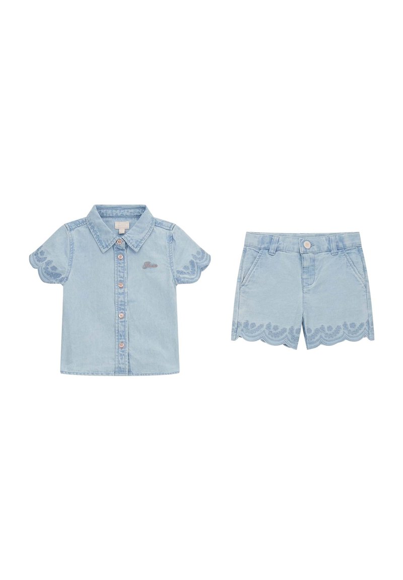 Guess SET - Shorts di jeans - himmelblau