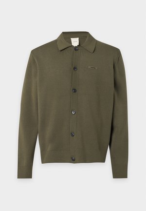 Calvin Klein, BUTTON - Ζακέτα - olive night