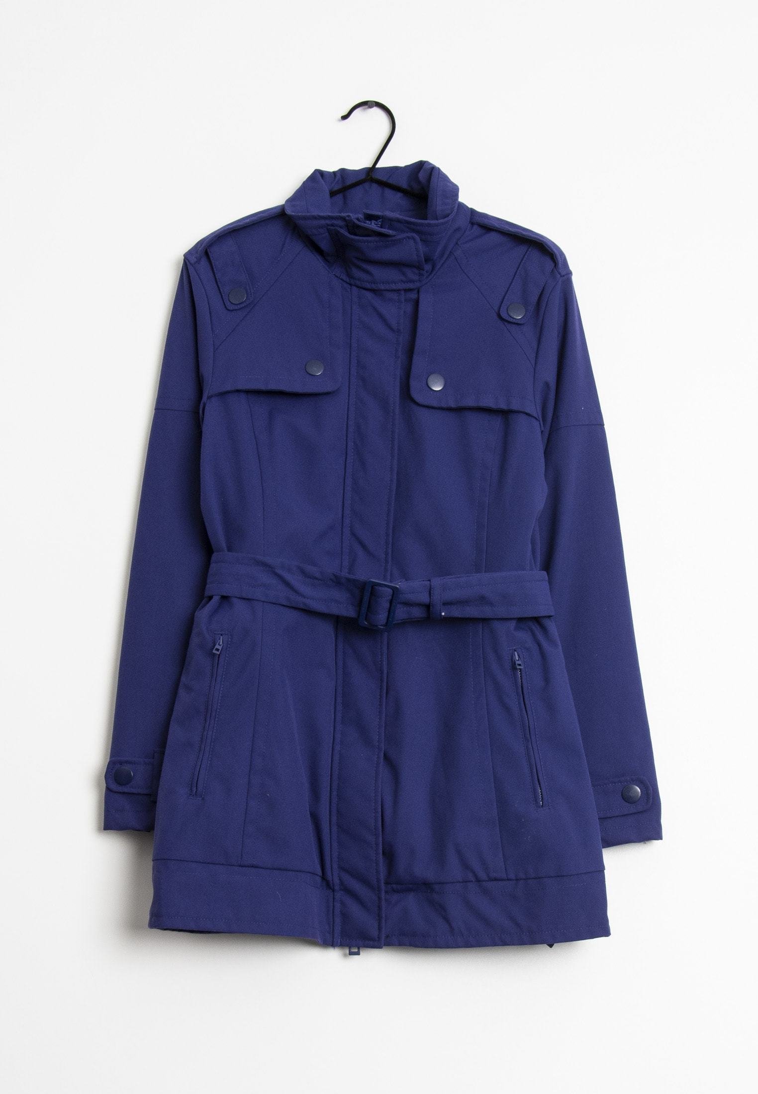 next navy posh parka